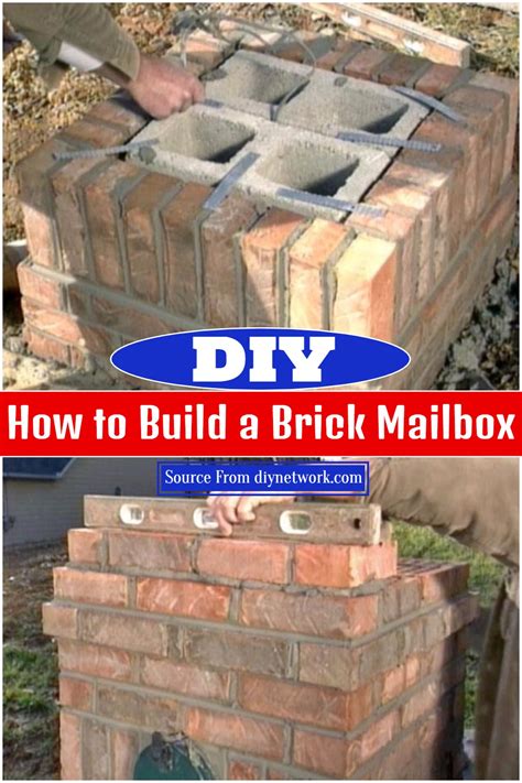 house build around metal mailbox|building a brick mailbox.